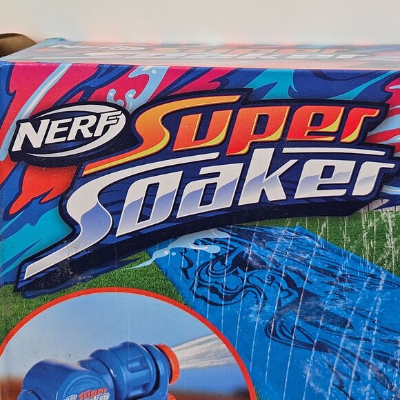 Nerf Super Soaker Soaker Built In Powered Hose Blaster 16ft Water Slide - Picture 2 of 12